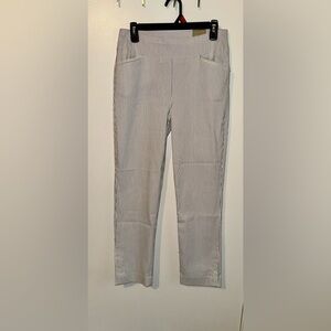 Chico’s Perfect Stretch Josie Slim Ankle Stripe Pants. Pull-on. US size 4